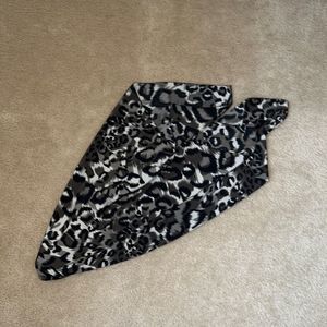 Black White Grey Animal Print Scarf - NWOT